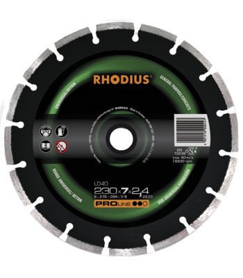 Rhodius Proline LD40 diamantskæreskive 230×2,4mm