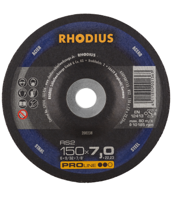 Rhodius Proline RS2 skrubskive 150×7,0mm