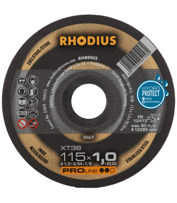 Rhodius Proline XT38 skæreskive 115×1,0mm