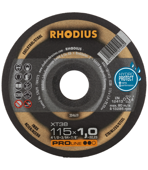 Rhodius Proline XT38 skæreskive 115×1,0mm