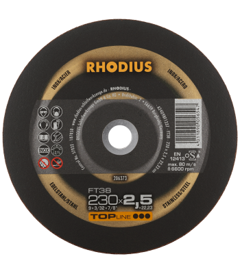 Rhodius Topline FT38 skæreskive 230×2,5mm