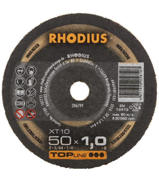 Rhodius Topline XT10 miniskæreskive 50×6×1,0mm