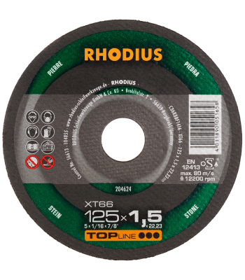 Rhodius Topline XT66 skæreskive 125×1,5mm