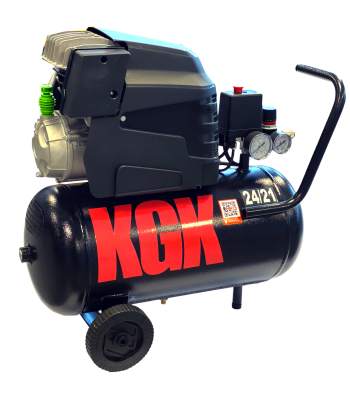 Kompressor 24/21 m/olie 165l/m 2HK 230V 24l tank