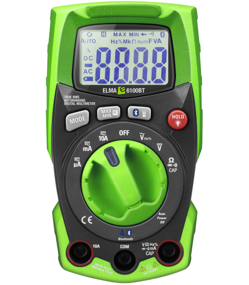 Multimeter 6100BT m/Bluetooth, sand RMS