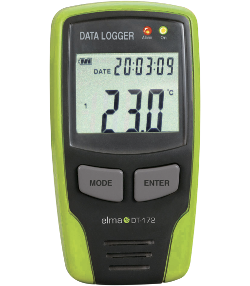 Datalogger m/display Elma DT172 USB