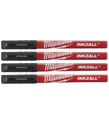 Inkzall speedmarker, fin spids, sort, 4stk