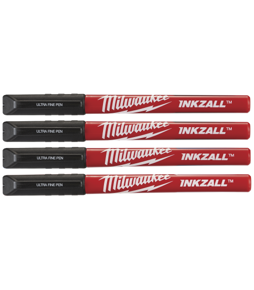 Inkzall speedmarker, fin spids, sort, 4stk