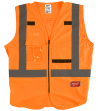 Sikkerhedsvest m/10 lommer hi-vis orange S/M