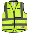 Sikkerhedsvest Premium m/15 lommer hi-vis gul S/M