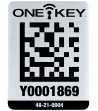 One-Key ID-mærker store t/metal AIDTLM-100, 25stk