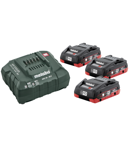 Batterisæt med 3×18V/4,0Ah LiHD + lader ACS 55