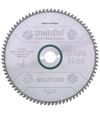 Rundsavklinge Multicut 254×2,4×30mm 80td FZ/TZ