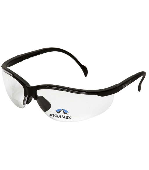 Pyramex V2 Readers sikk.brille sort/klar glas +1,5