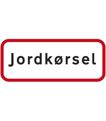 Undertavle UA31.2 25×50cm 'jordkørsel'