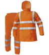 Regntøjssæt PU Siret, hi-vis orange m/refleks, M