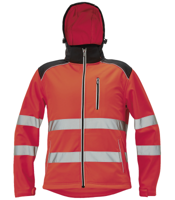 Knoxfield softshelljakke Hi-viz rød st. M