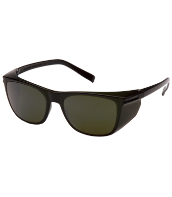 Pyramex Legacy sik.brille sort stel/grøn DIN5 glas