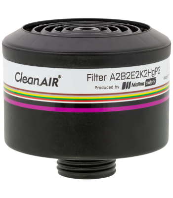 CleanAir gas- og dampfiler ABEK2HgP3