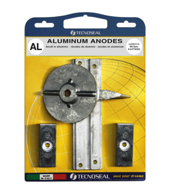 Tecnoseal alu anode kit til Mercury f30-f40-f60