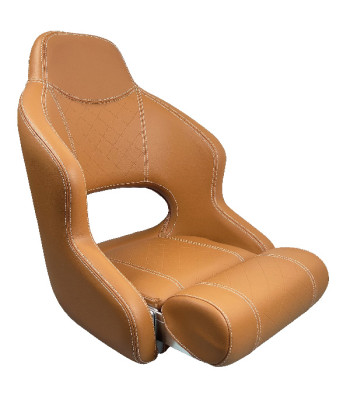 ESM Deluxe sport flip up sæde H52, Cognac