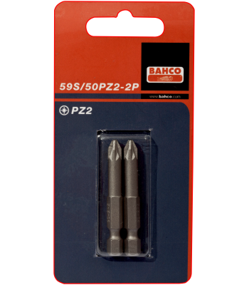 Bits 1/4" PZ2×50 mm pk/2