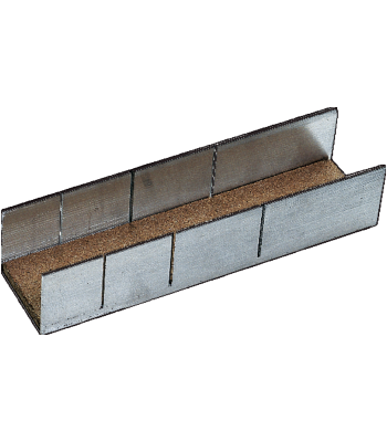 Skærekasse i aluminium 245×100×30mm