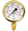 Indholdsmanometer R21 oxygen, 0-315 bar