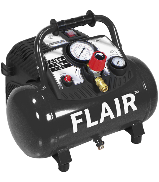 Flair kompressor 15/12 1,5hk 12 ltr oliefri