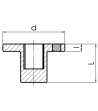 Ultrakort omformer indv. 1/4"×udv. 3/8"