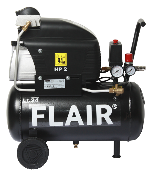 Flair kompressor 25/210HL 2hk 24 ltr