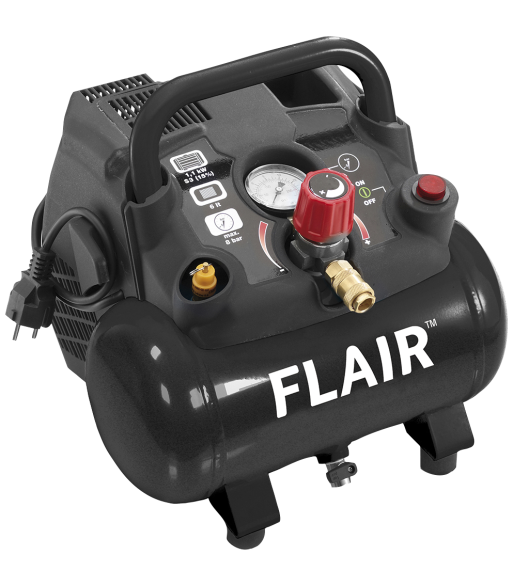 Flair 15/6 kompressor 1,5 hk 155 ltr. oliefri