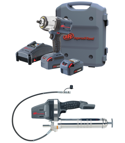 I-R 20V kombosæt, 2 maskiner + 2 batterier