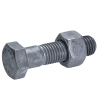 Stålbolt m/møtrik FZV CE 8.8U/8 M10×40 pk/100