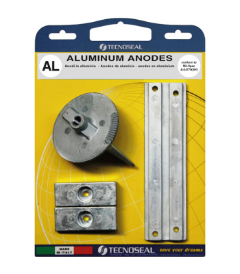 Tecnoseal alu anode kit til Mercury f75-115