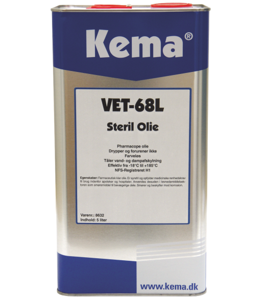 Kema steril olie VET-68L 5 ltr